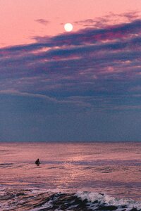 Waves nature sunset