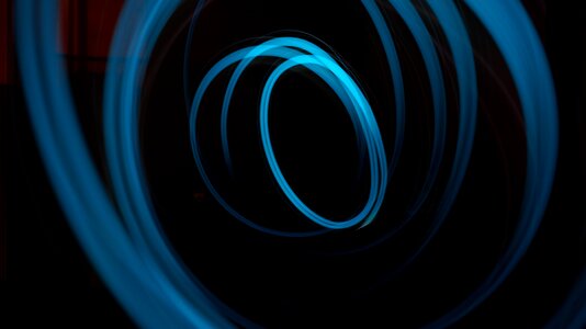 Blue light black abstract photo