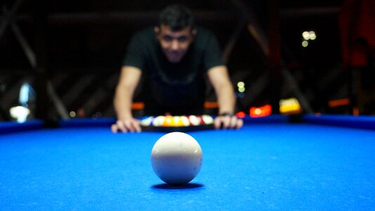 Billiards bokeh pool