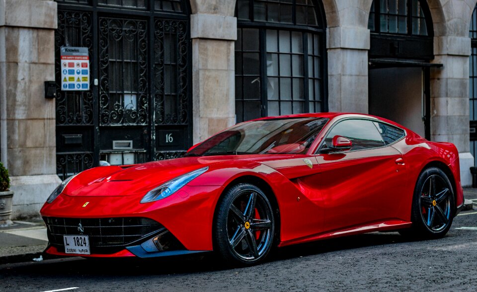 Ferrari f12 car public show
