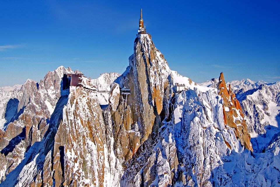 Chamonix high mountains france