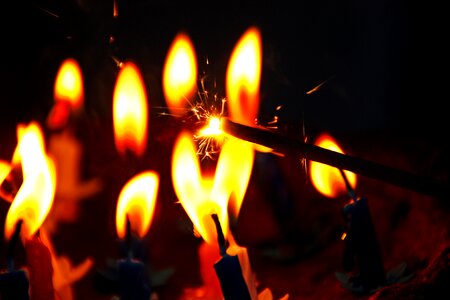 Candles flame fire