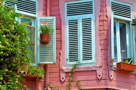 Window pink house