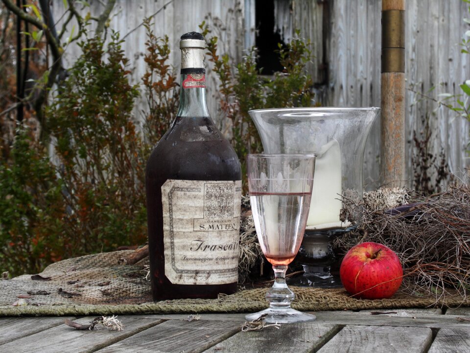 Garden glass bottles