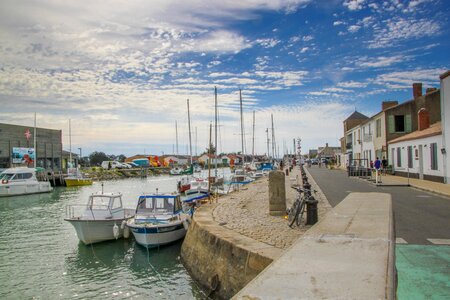 Noirmoutier port boats photo