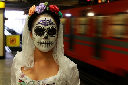 Metro mexico city day of the dead photo