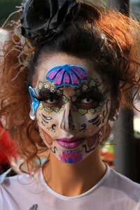 Face day of the dead mexico photo