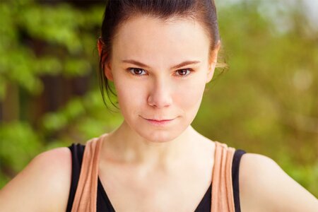 Close up girl out