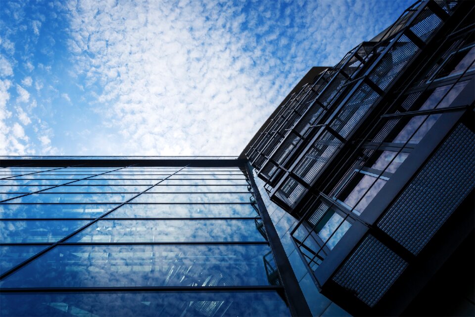 Luxury hotel building facade
