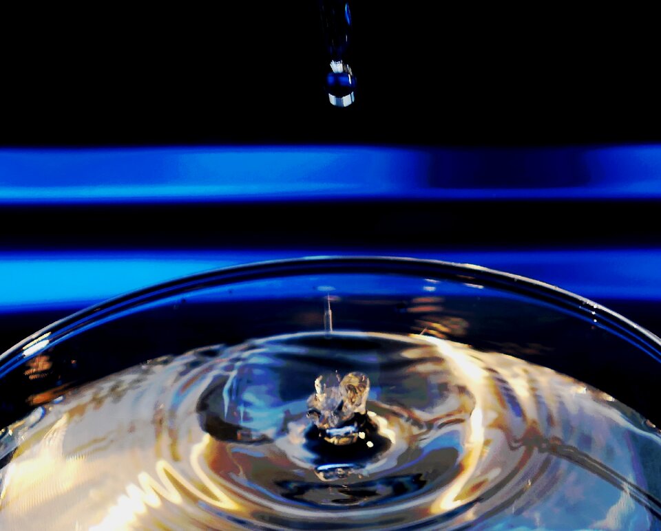 Wet liquid hochspringender high drop