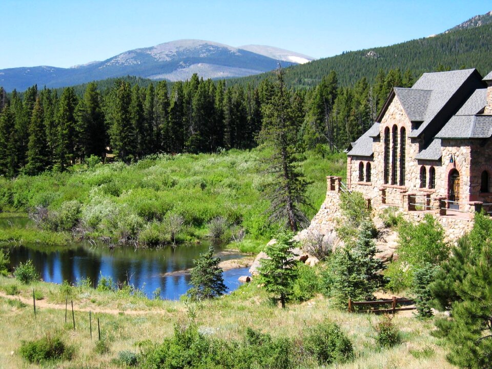 Scenic mountain scenery
