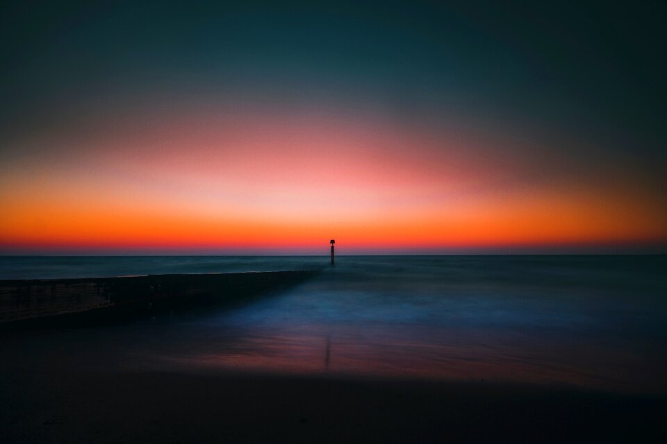 Waves nature sunset