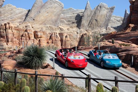 Cars land amusement park tourism photo