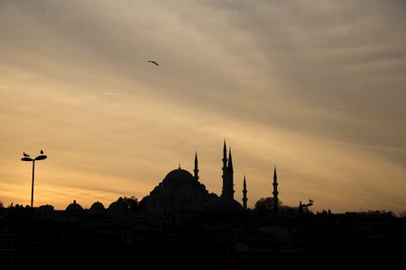 Evening dusk mosque