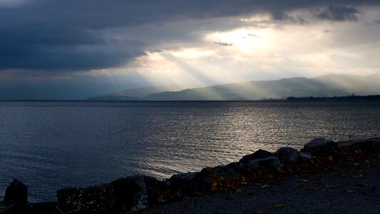 Rain blue rain blue sun photo