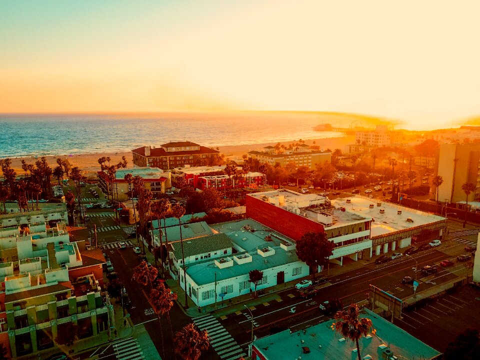 Aerial view city