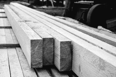 Wood boards stack photo