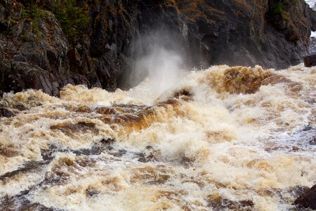 River nature rock