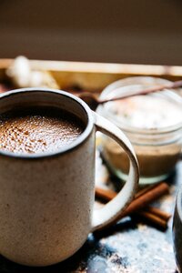 Cup mug brown chocolate photo