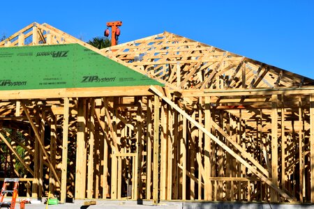 Architecture real estate wood frame