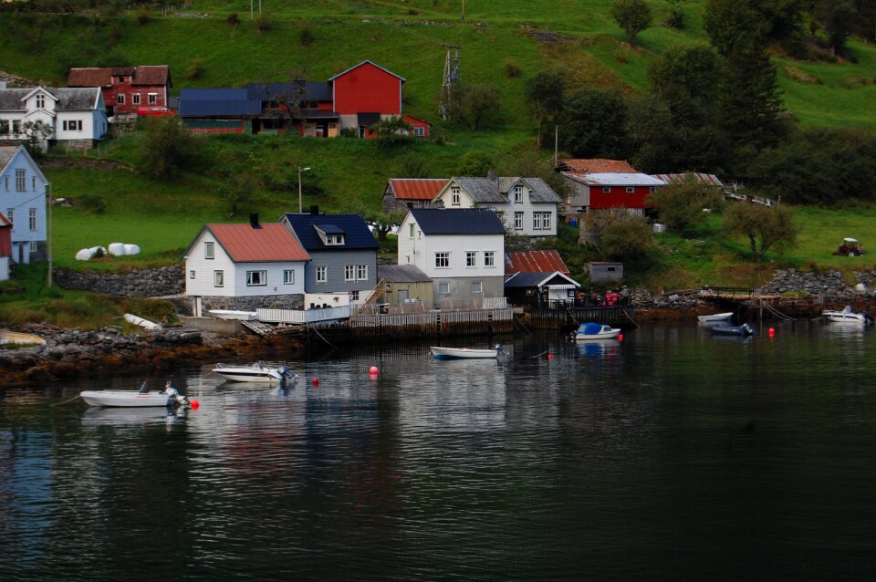 Landscape water boats