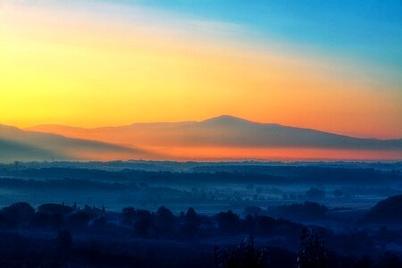 Sunset aerial outdoor