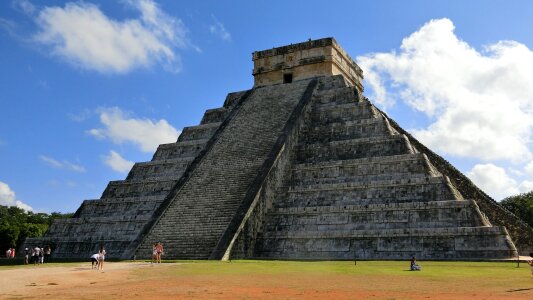 Civilization maya great pyramid photo