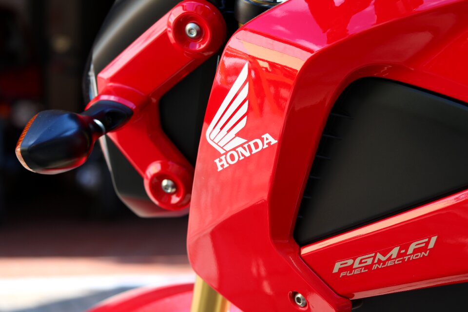 Machine turned off two wheeled vehicle