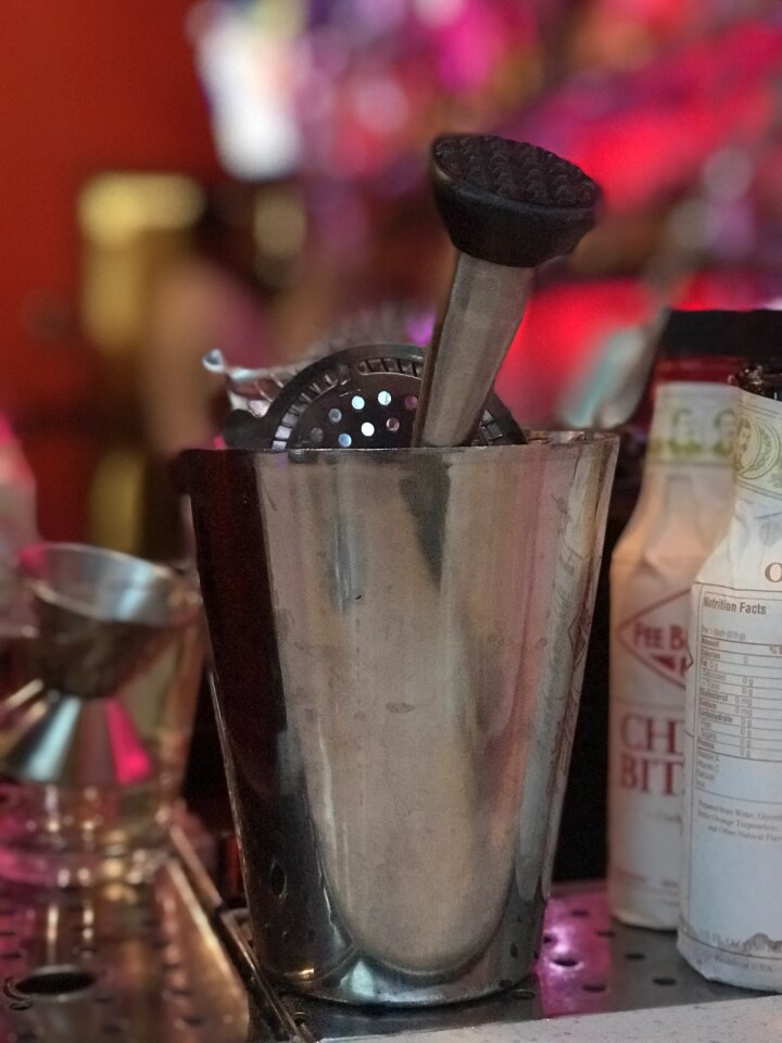 Bartender bar tending cocktails