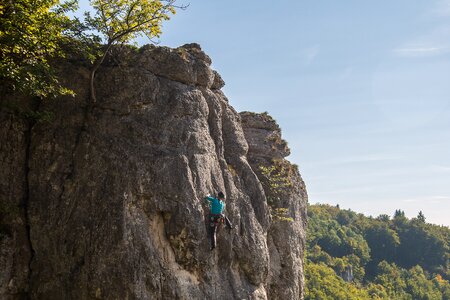 Abseil bergsport climbing rope photo