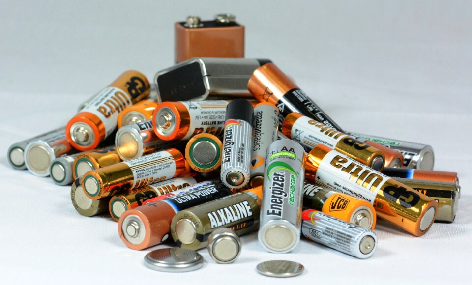 Batteries mixed pile