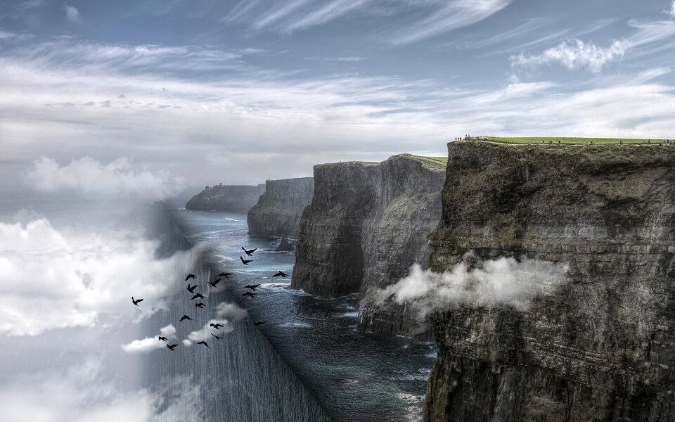 Cliff ocean fantasy