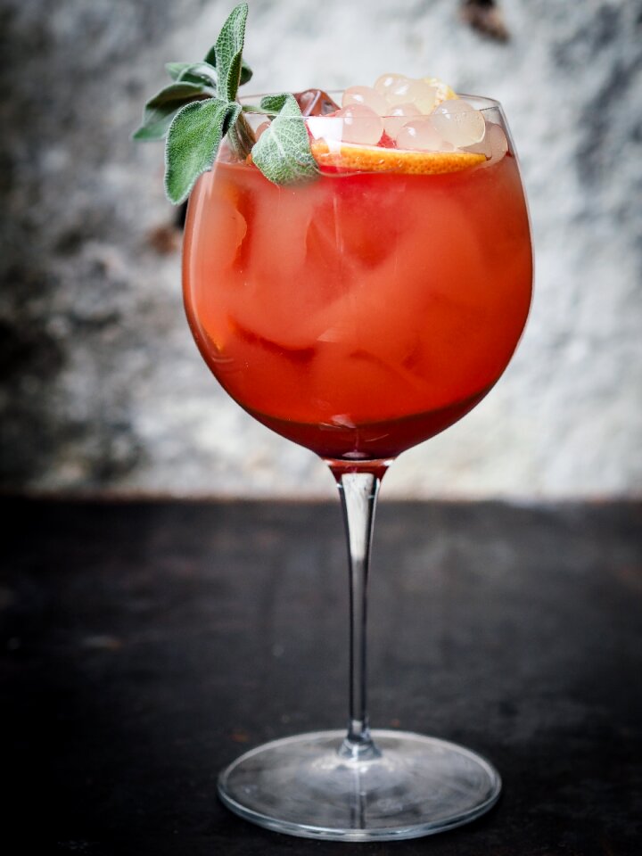 Presentation ice glass
