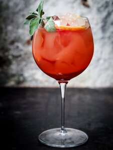 Presentation ice glass