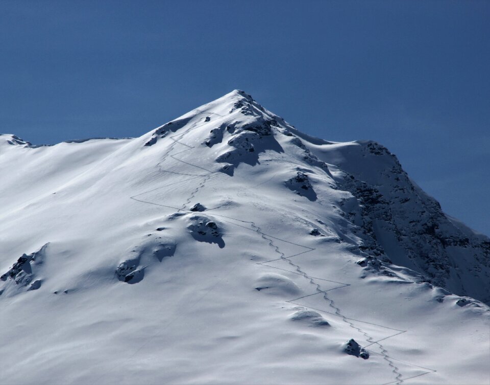 Mountain panorama winter