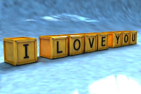 Cube 3d modeling love