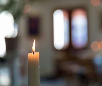 Light candles bokeh