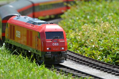 Train rail locomotive