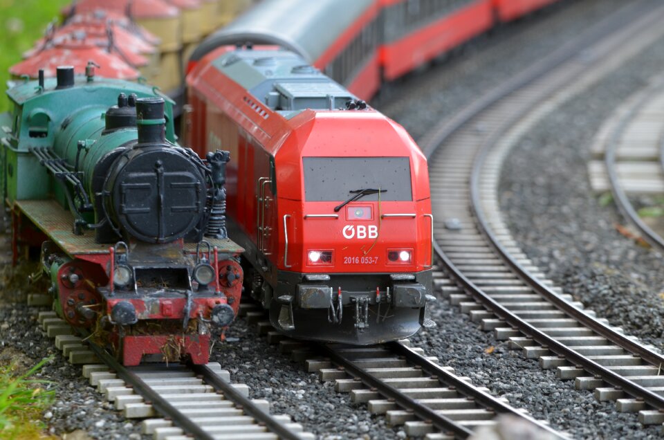 Train rail locomotive