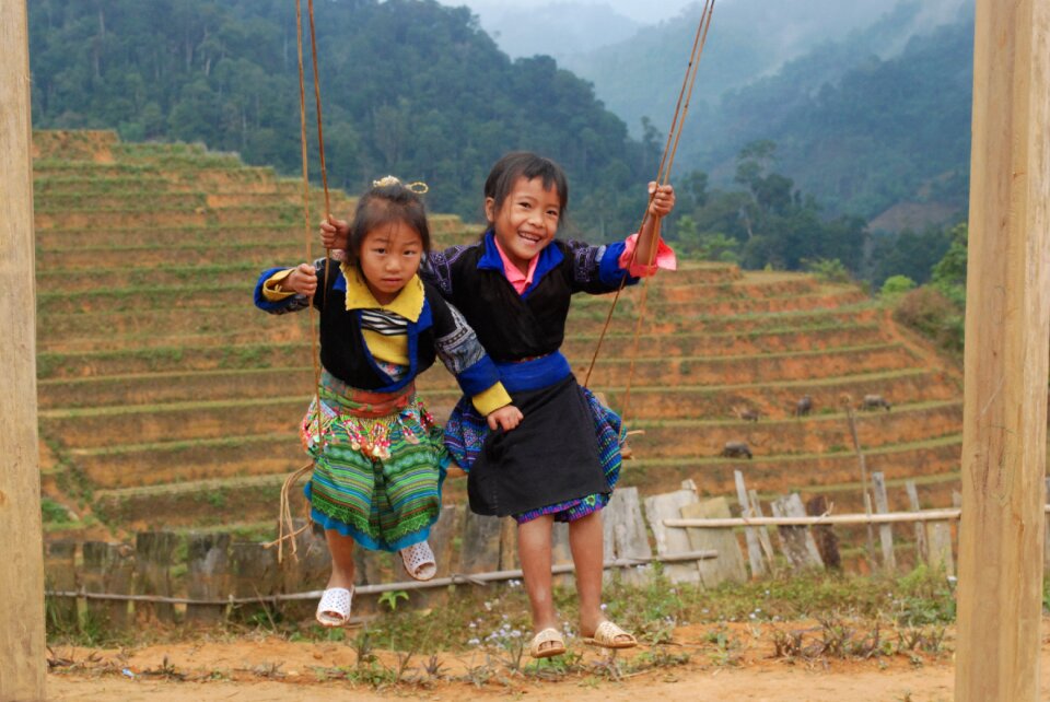 Child outdoors people