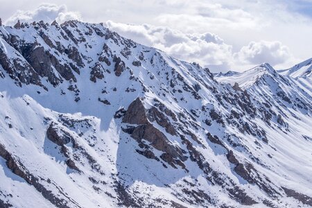 Snowclad mountains himalayan range himalaya photo