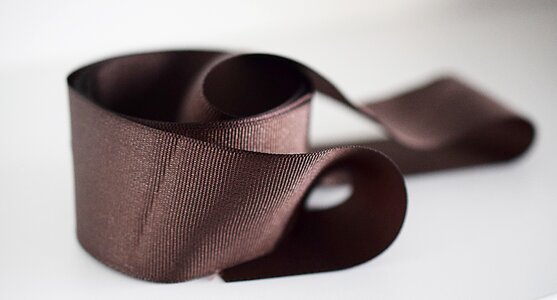 Brown white fabric