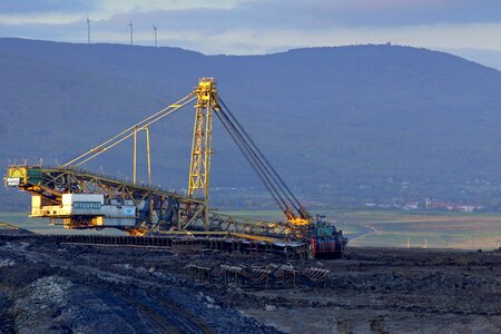 Coal mining industry mines photo