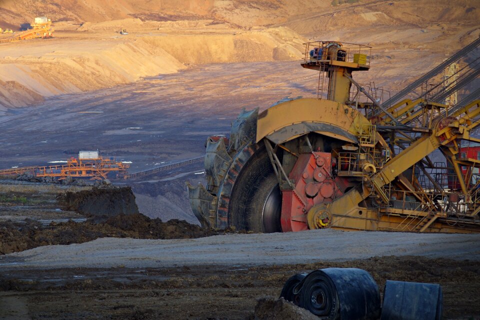 Coal strip-mine coal mining