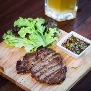 Grill steak pork