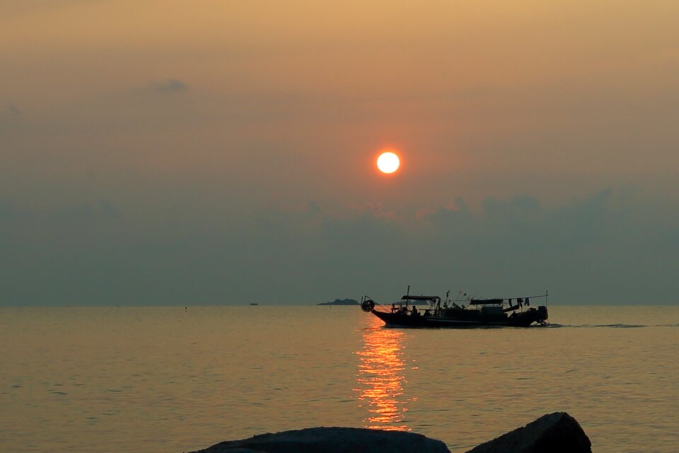 Waters sea twilight
