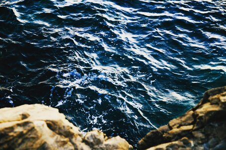 Sea waves ripples photo