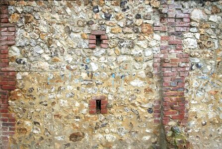 Stone brick wall photo