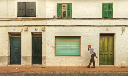 Door building person