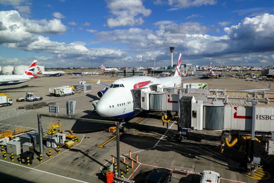 Sea british airways aircraft